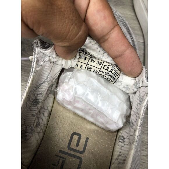 Hey Dude Wendy Rise Sox Stone White Textile Slip On Comfort Shoes Women 8M US/39 - Picture 12 of 16